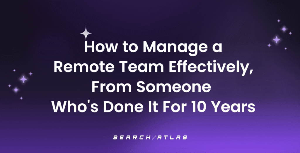 Managing remote teams