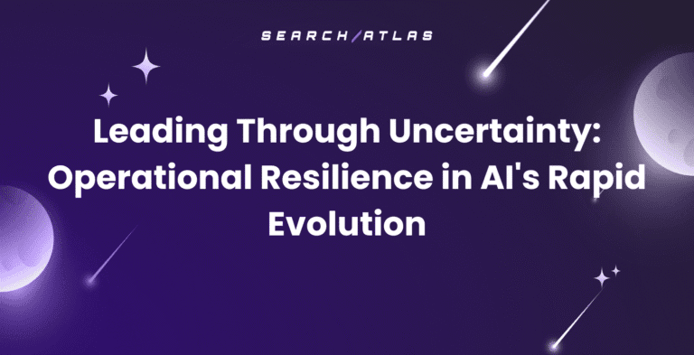 Operational resilience in AI evolution