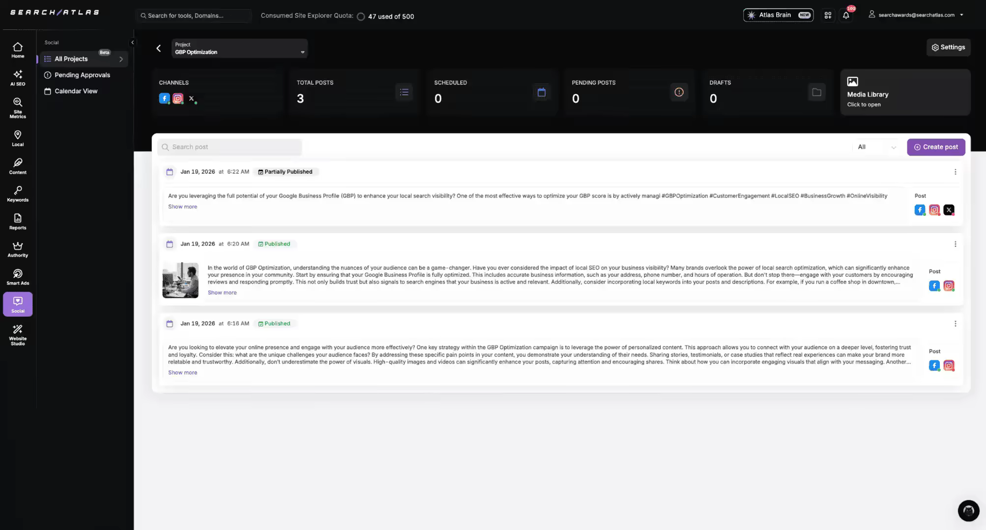 SEO software interface showing keyword analysis and ranking data.
