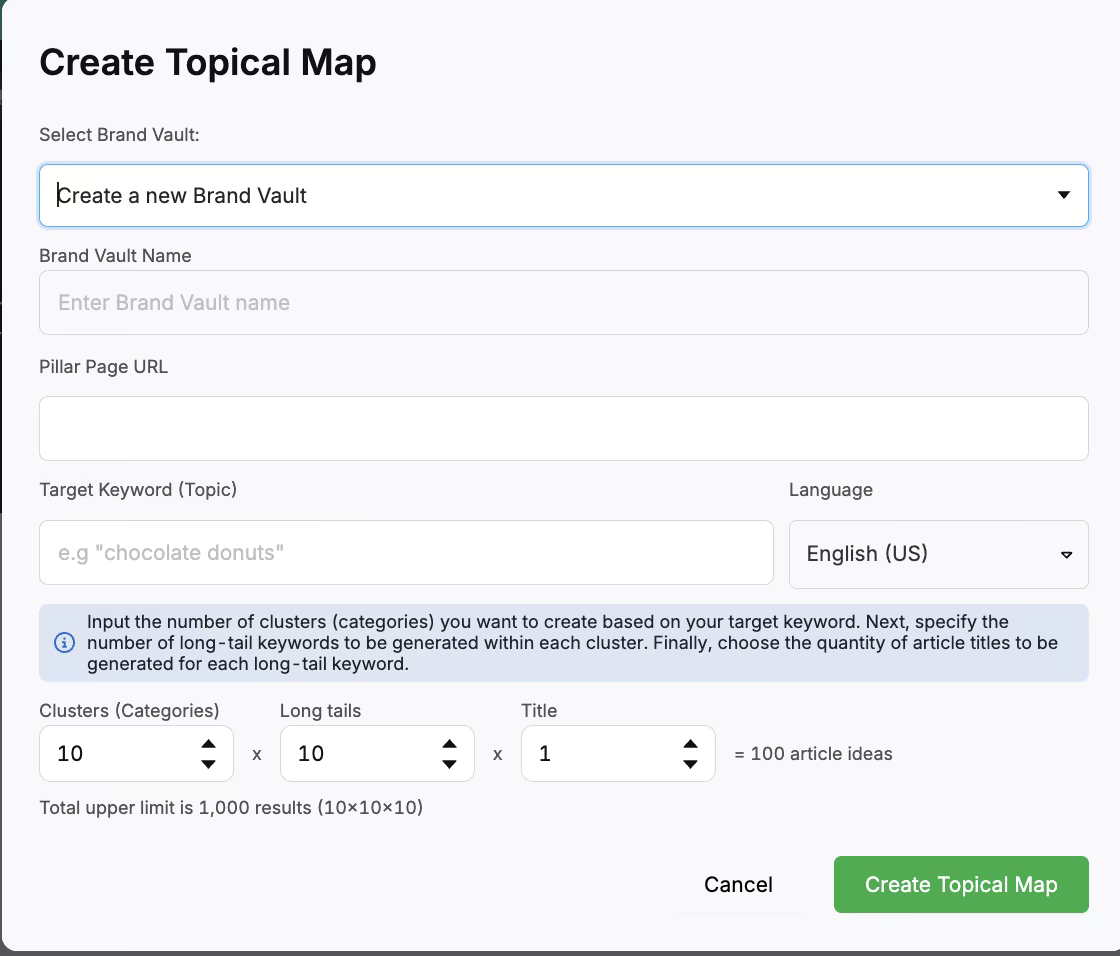 Create a topical map for SEO with Search Atlas advanced SEO software.