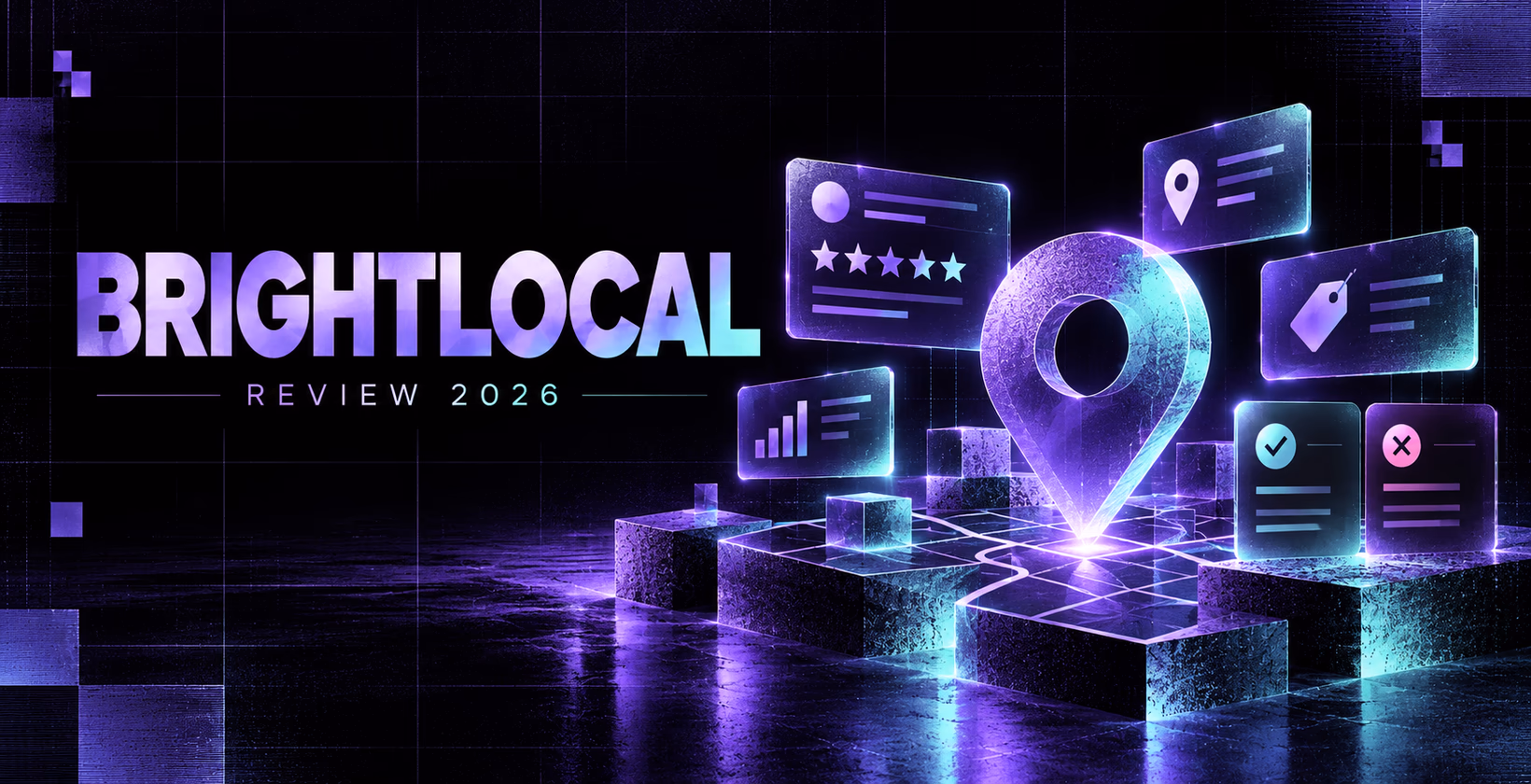 BrightLocal review 2026 with local SEO ratings and location dashboard