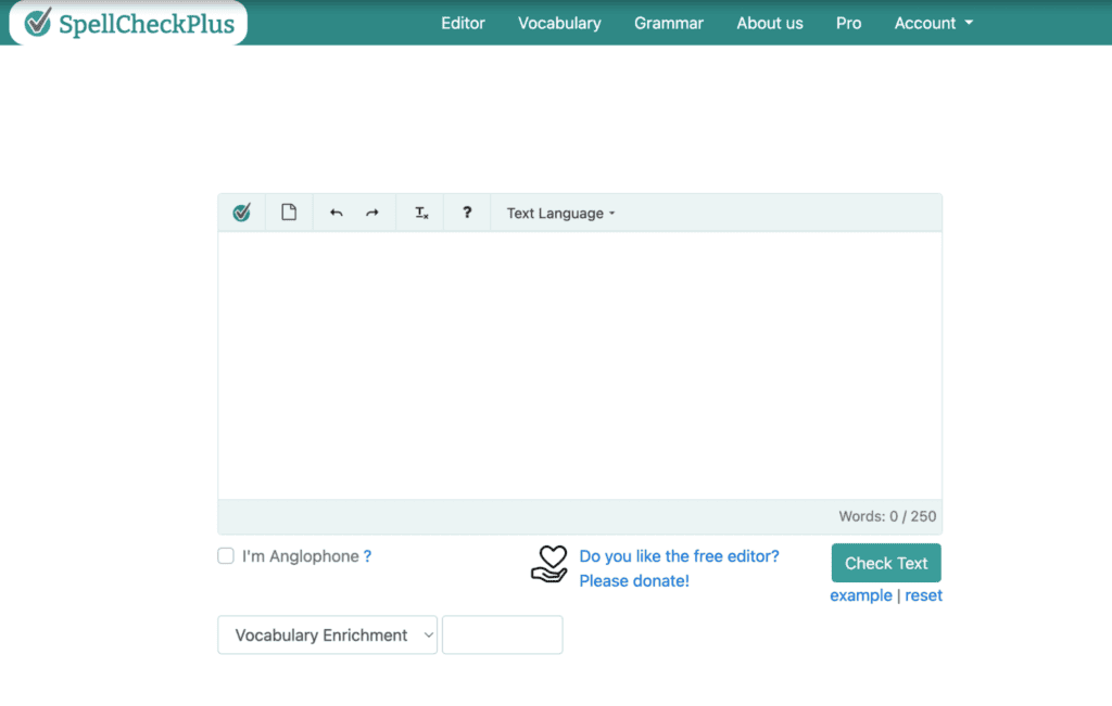 Spell check plus screenshot