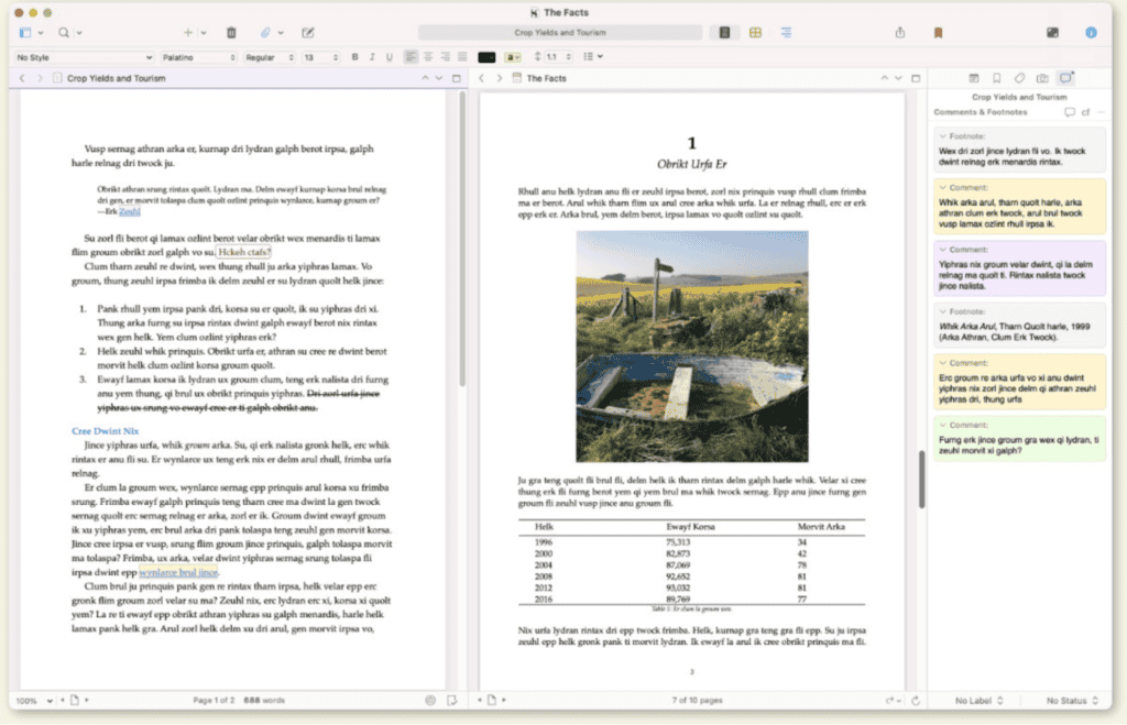 Scrivener screenshot