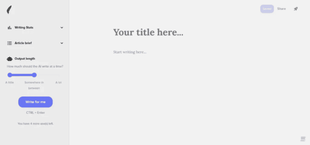Shortly AI screenshot