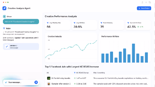 Triple Whale Moby 2 dashboard