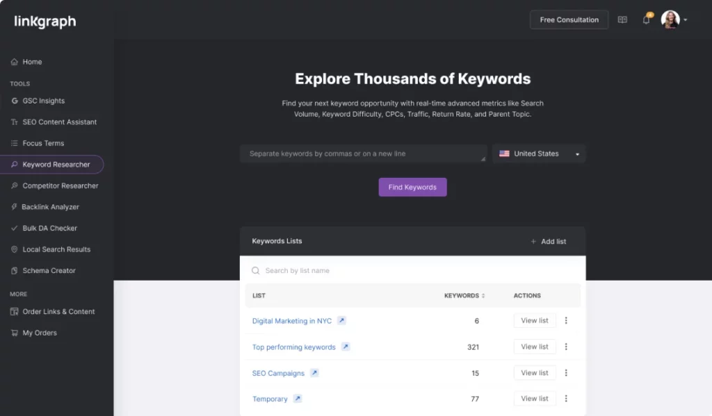 Tool Keyword Researcher