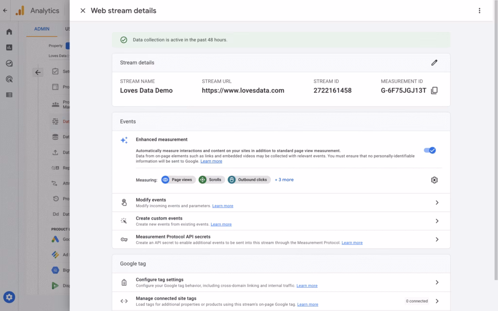 Google Analytics Scroll Depth Events Example from LovesData