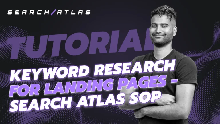 Keyword Research for Landing Pages - Search Atlas