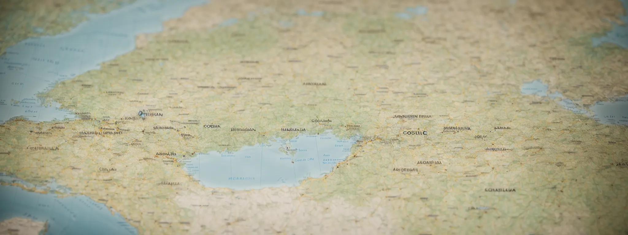 a map with various highlighted regions indicating areas of seo focus.