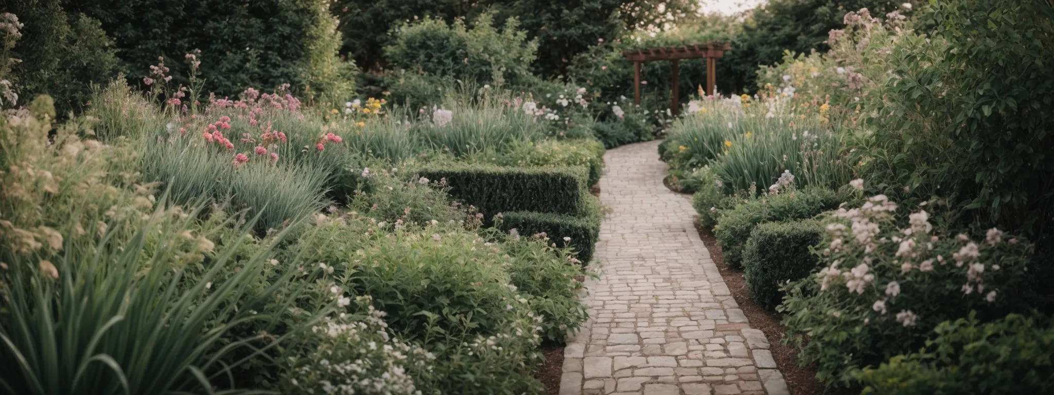 a smooth path leading through a well-organized garden to emphasize easy navigation and structure.