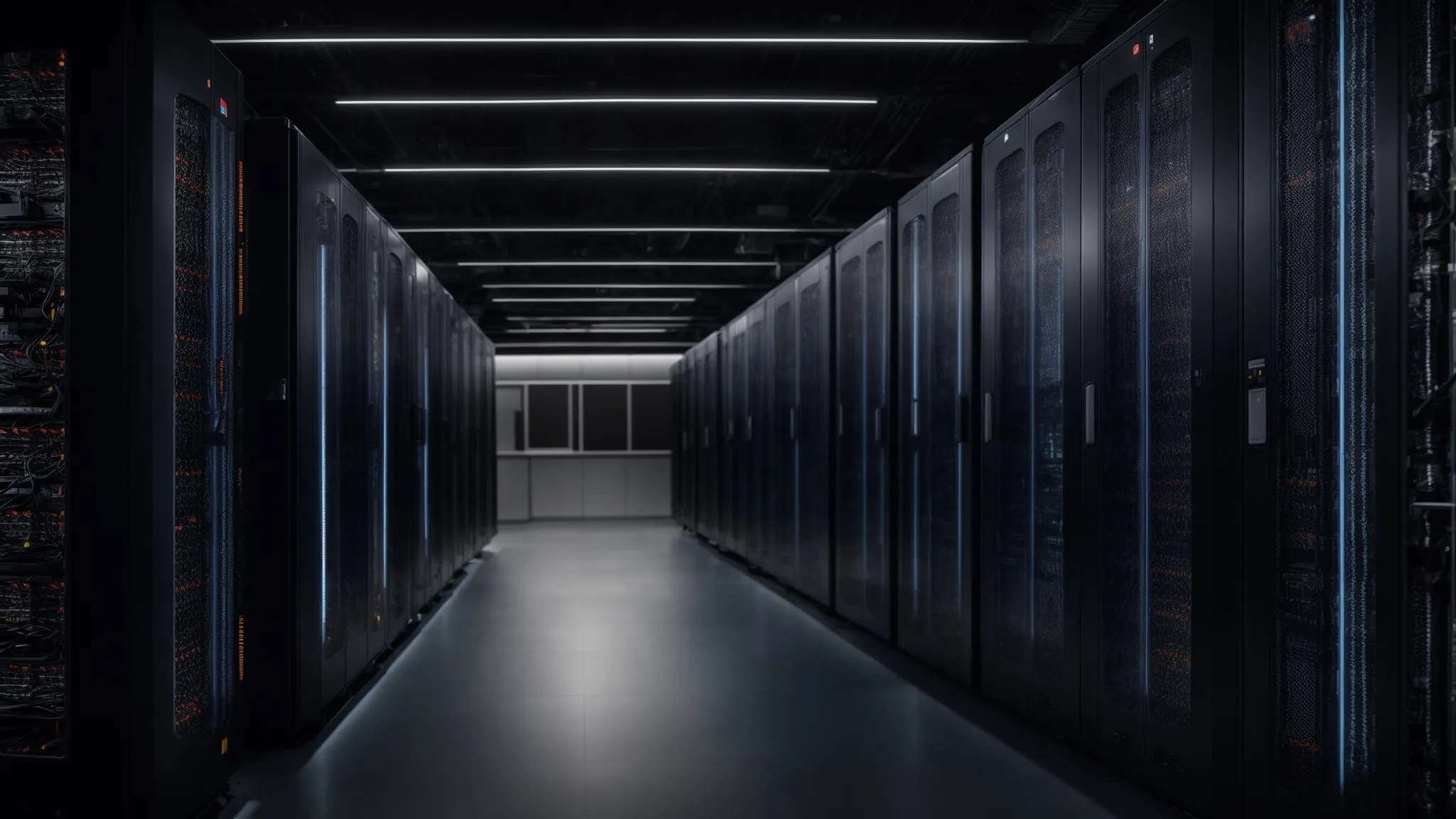 a server room with rows of modern, sleek server racks indicating advanced technology that enhances performance.