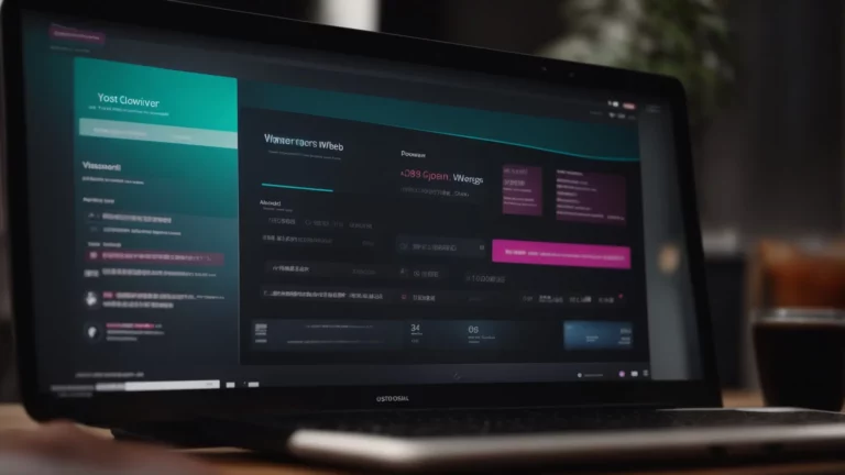 a computer screen displaying the dashboard of a website with open plugins for yoast seo and elementor visible on the screen.