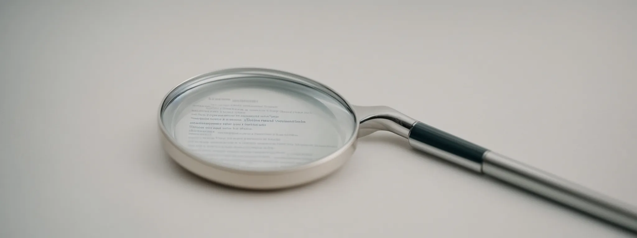 a close-up of a magnifying glass hovering over a web page, symbolizing the scrutiny of search engine algorithms.