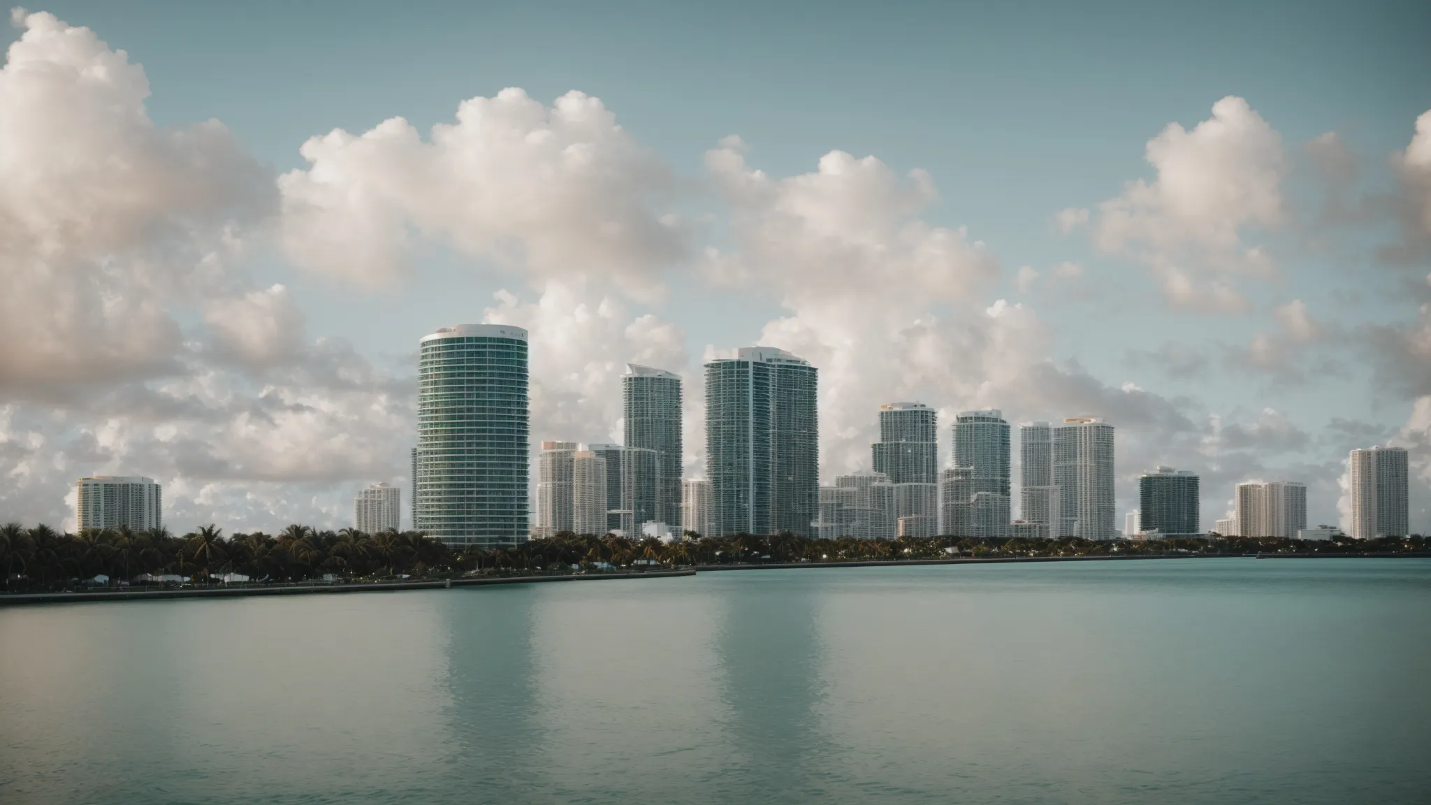 a serene image of the miami skyline reflecting the steadfast presence of a law firm within the city.