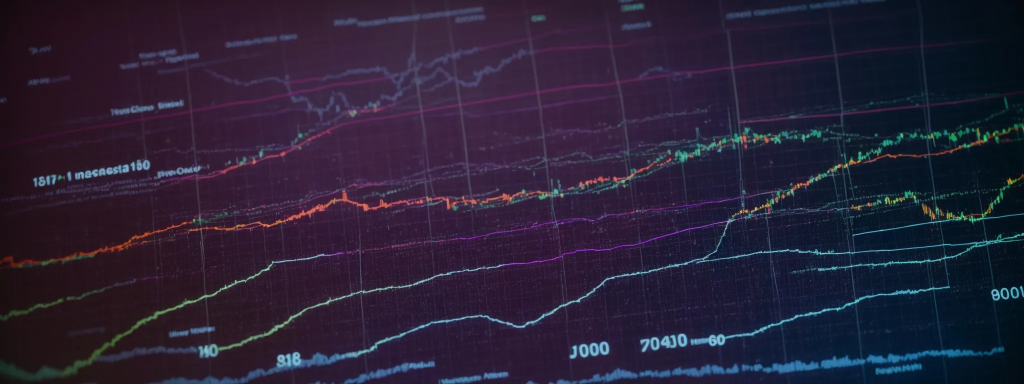 a close-up view of a computer screen displaying colorful analytics graphs and a world map, symbolizing the global impact of seo strategies.