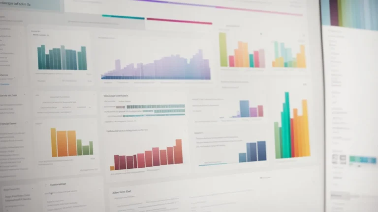 a webpage on a computer screen displaying colorful graphs and lists related to popular search terms.