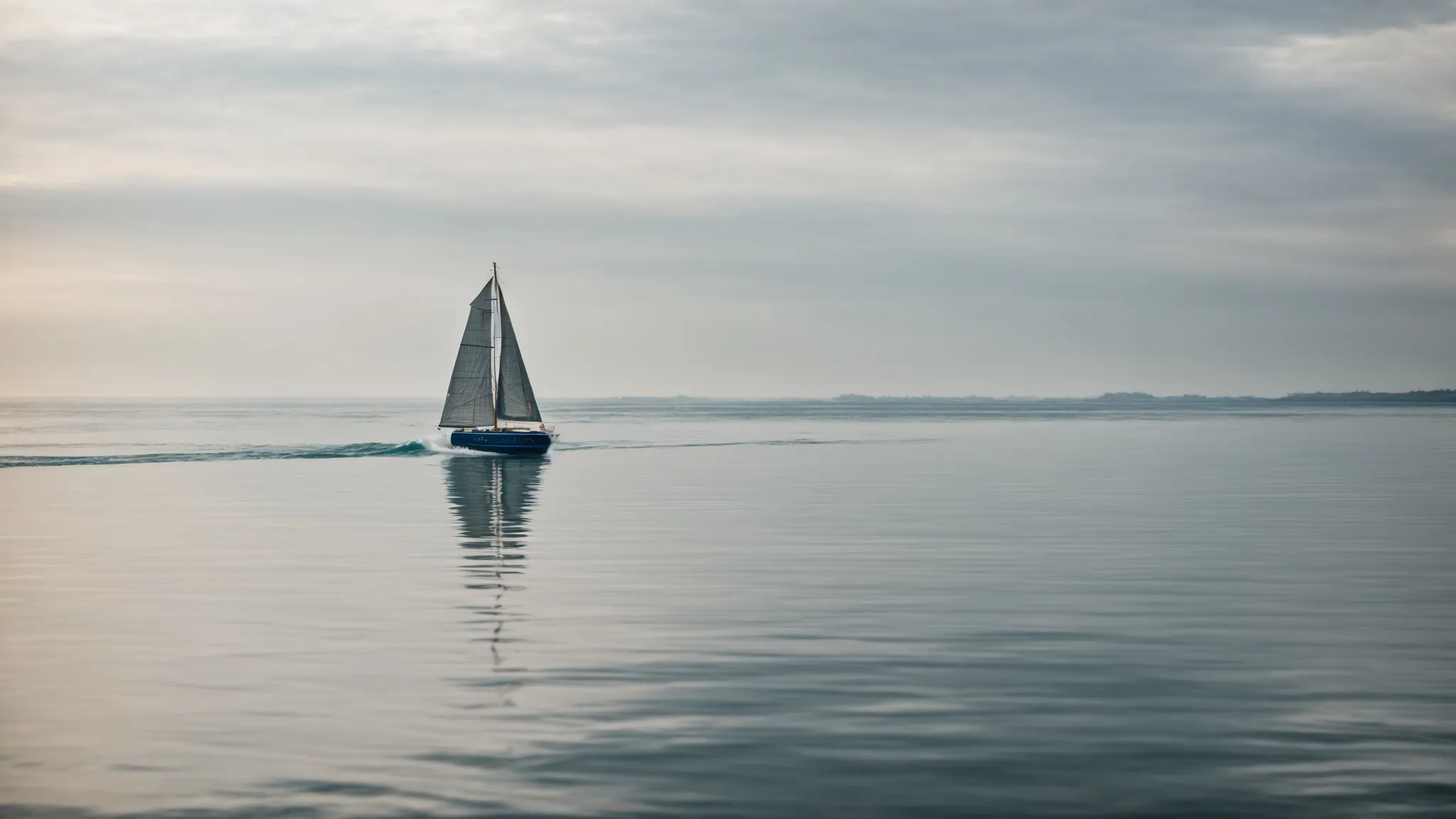 a sailboat navigating through calm waters exemplifying strategic movement in a vast sea.