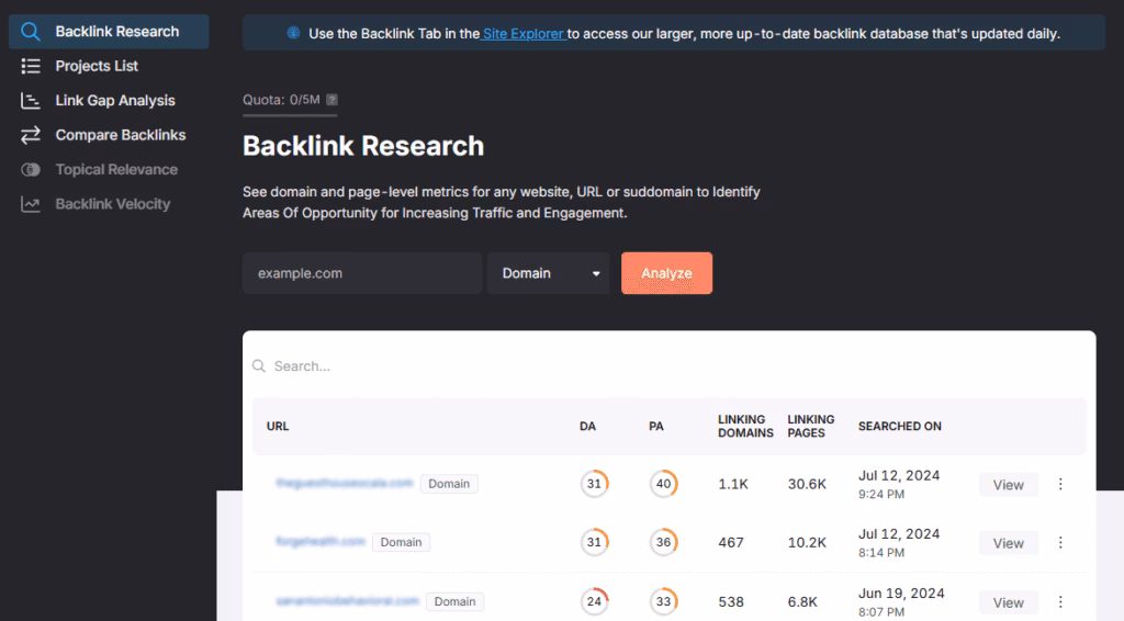 backlink research tool search atlas