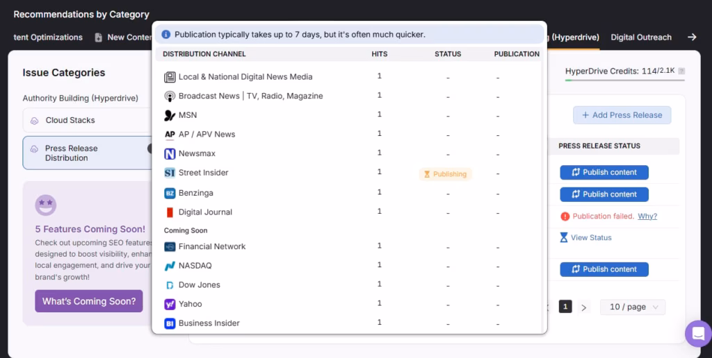 OTTO press release syndication tool manick bhan distribution channels