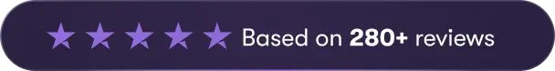Based on 280+ reviews