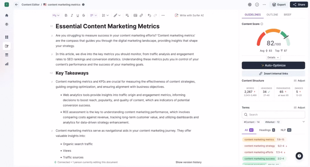 Frase content editor