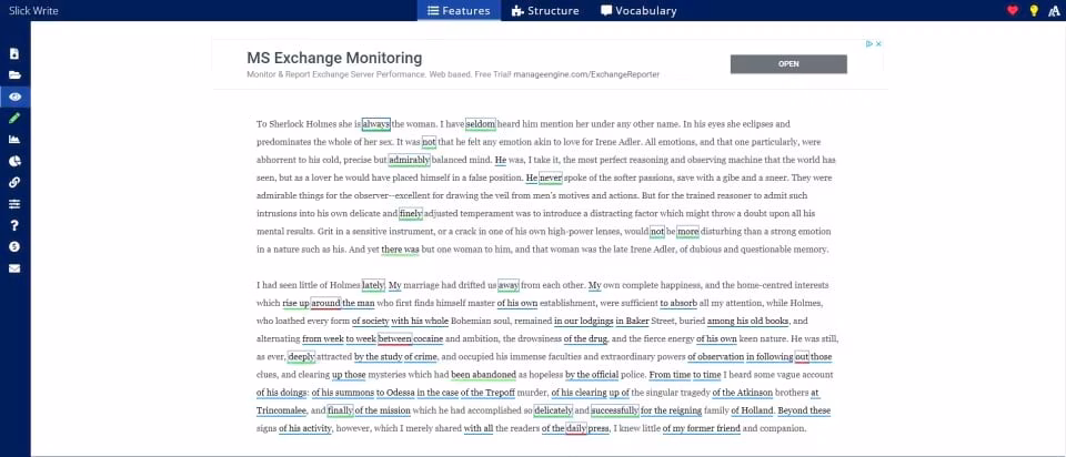 slickwrite editor