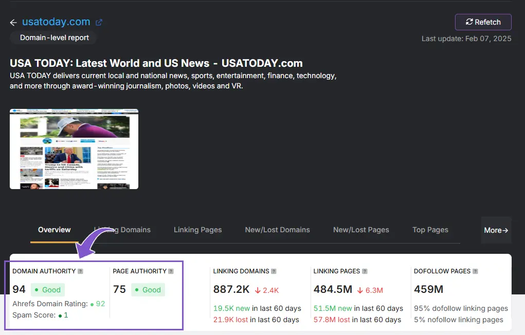 backlink tool search atlas usatoday