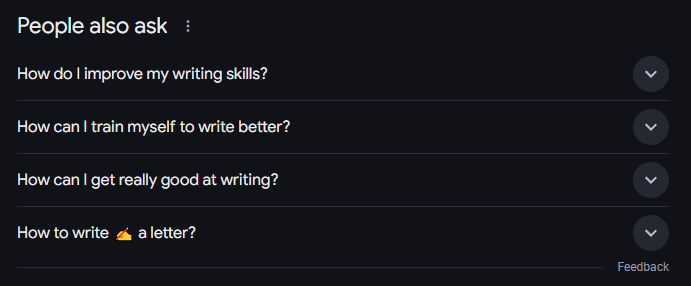 google's people also ask