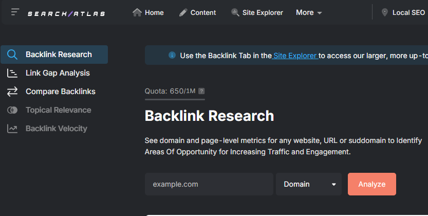 search atlas backlink research tools