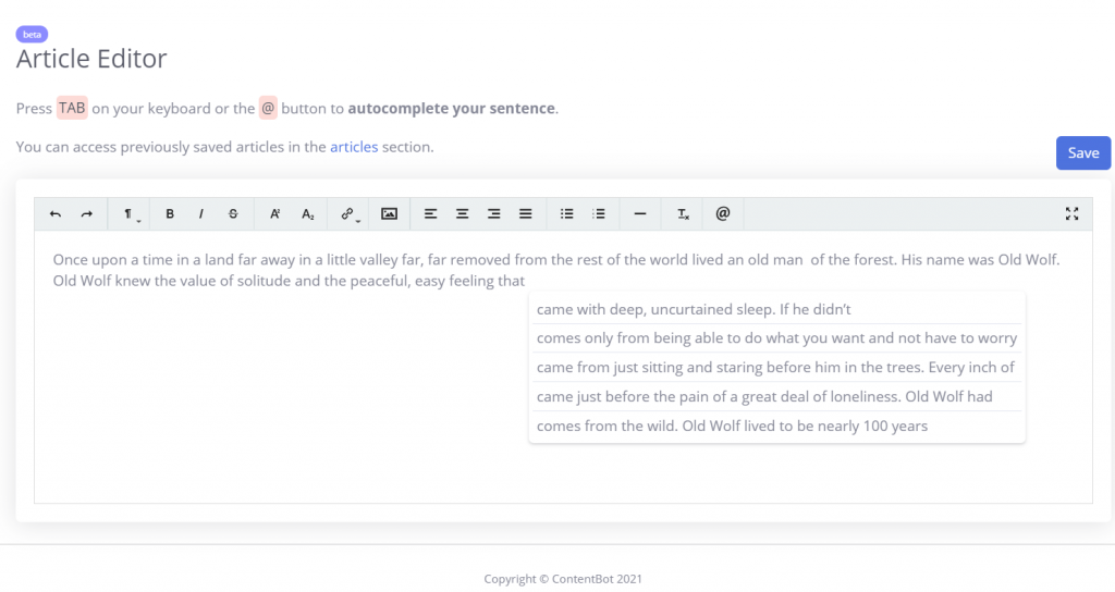 ContentBot.ai AI-powered Content Creation for Marketers, Consultants and Freelancers