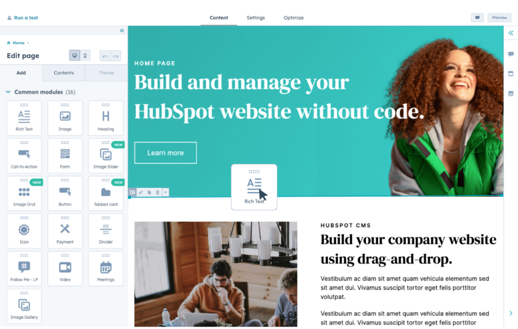 HubSpot Content Hub