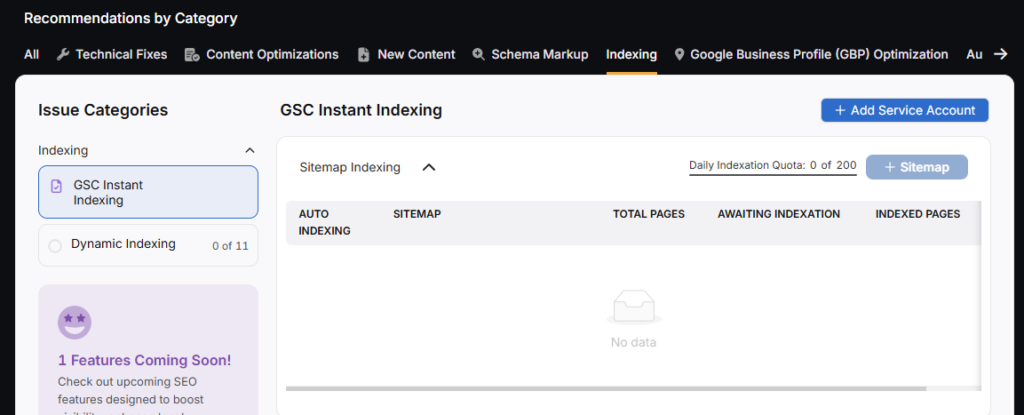 OTTO SEO GSC instant indexing