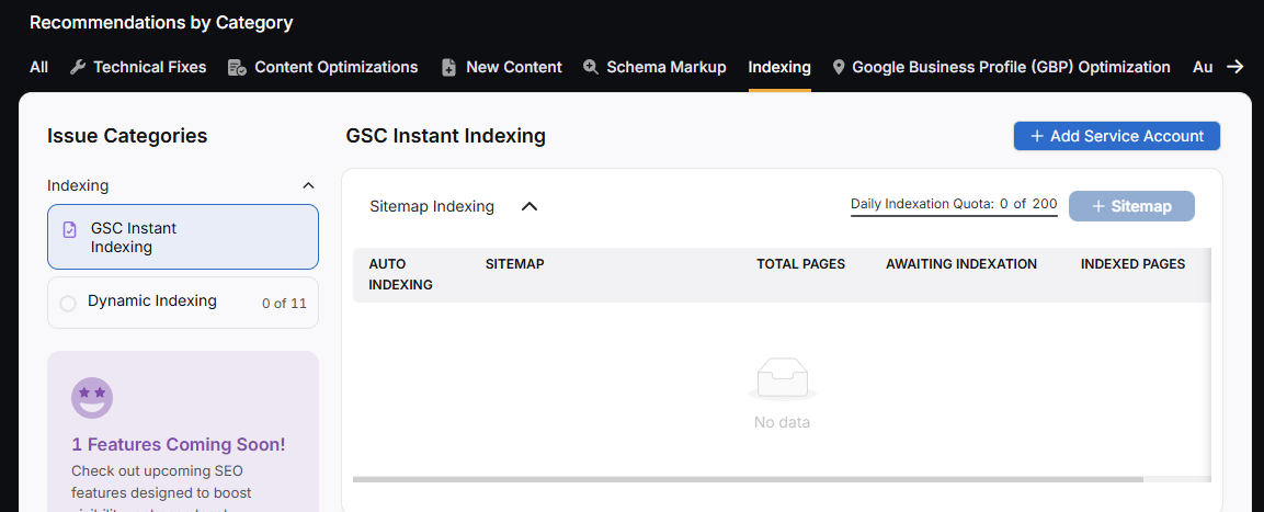 OTTO SEO GSC instant indexing