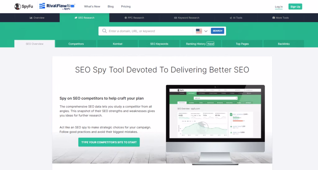 SpyFu SEO Spy tool