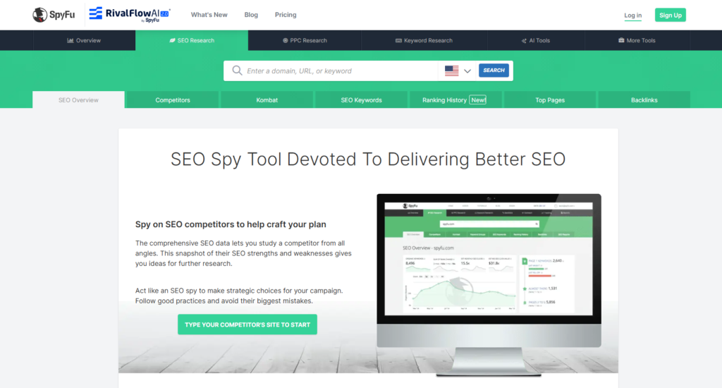 SpyFu SEO Spy tool