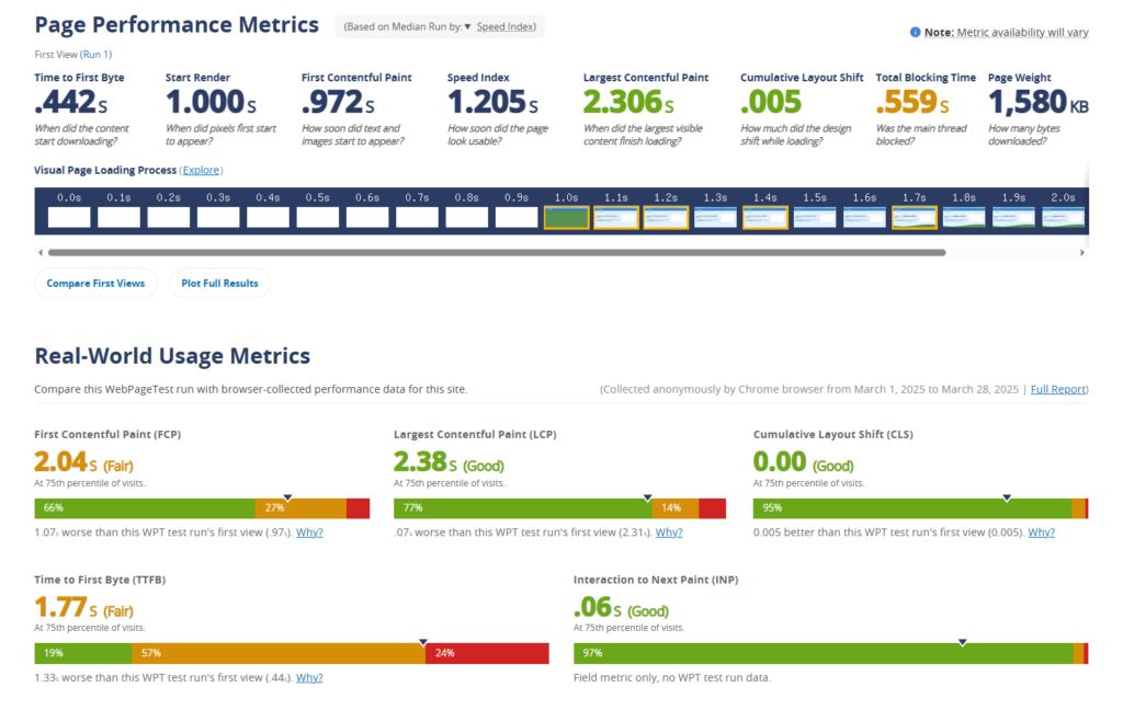 WebPageTest