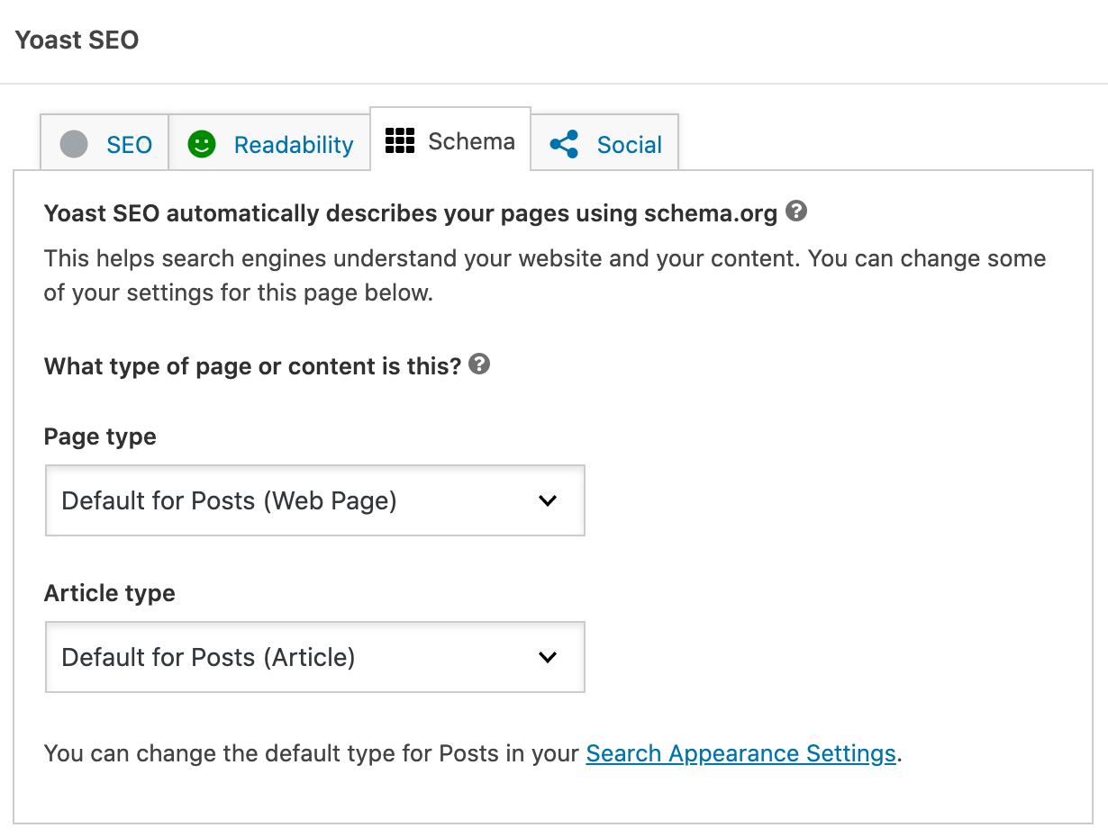 Yoast SEO Schema Markup