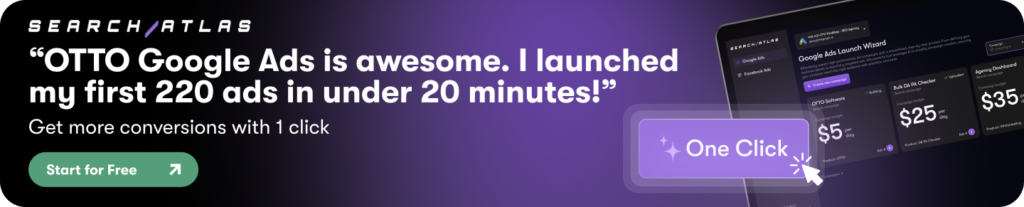Search Atlas Banner OTTO Google Ads Customer Review Testimonial