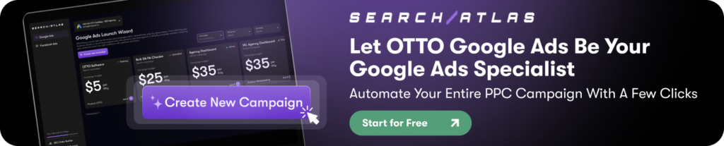 Search Atlas Banner Let OTTO Google Ads be your specialist automate ppc campaign