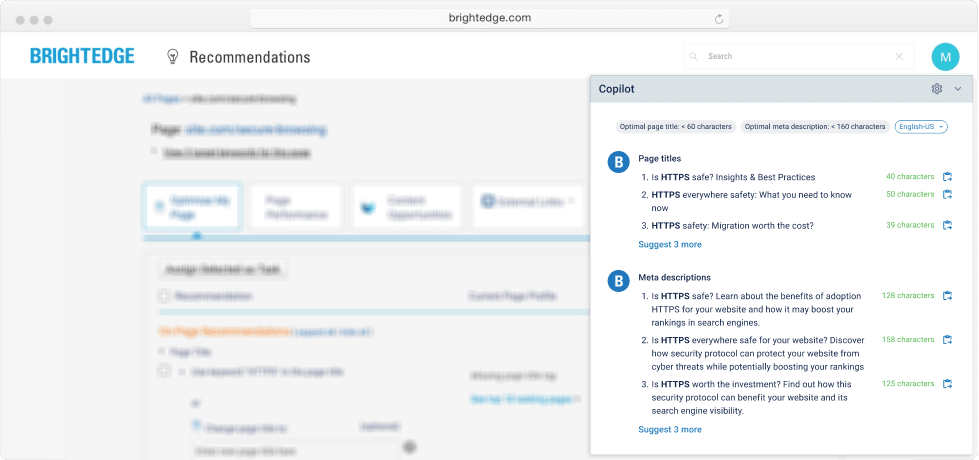 brightedge copilot content marketing