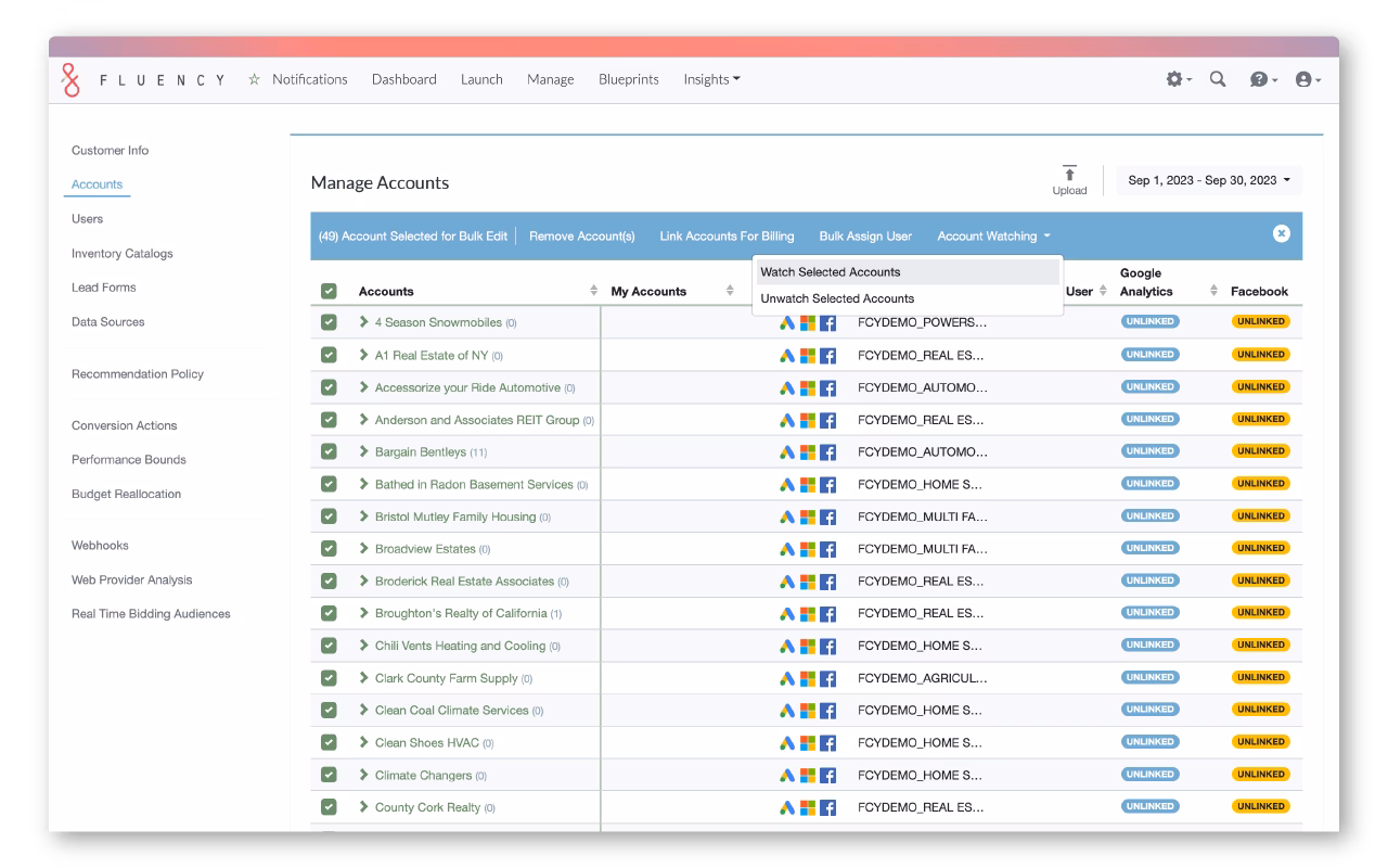 fluency dashboard