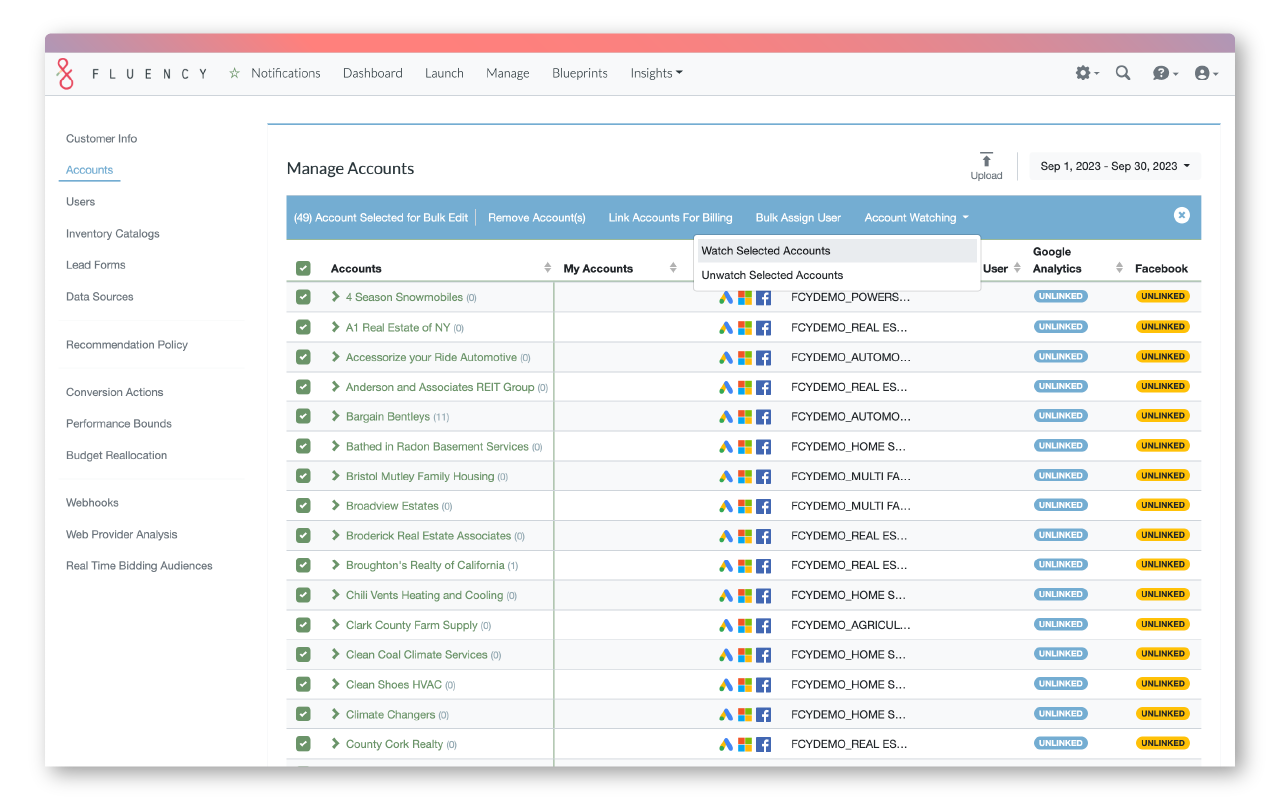 fluency dashboard