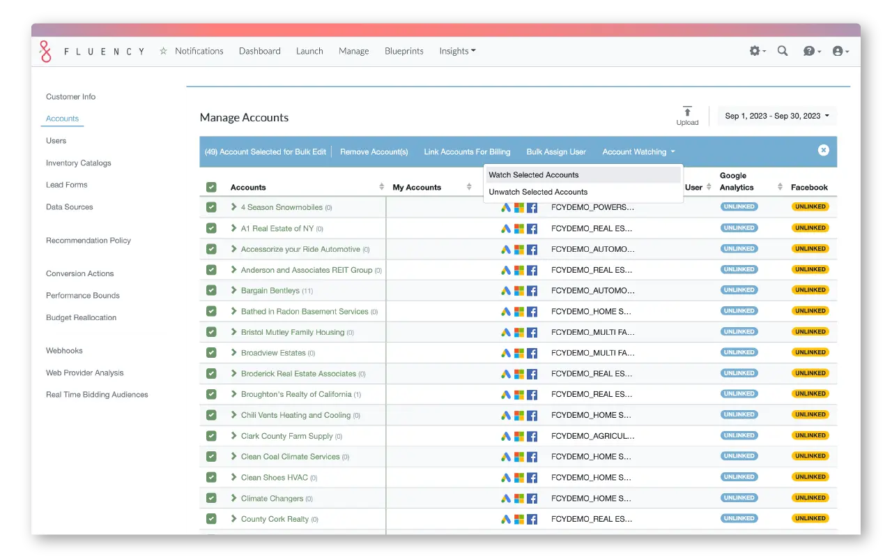 fluency dashboard