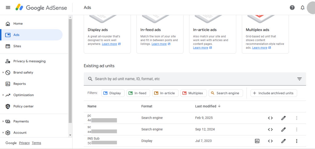 google adsense editor config