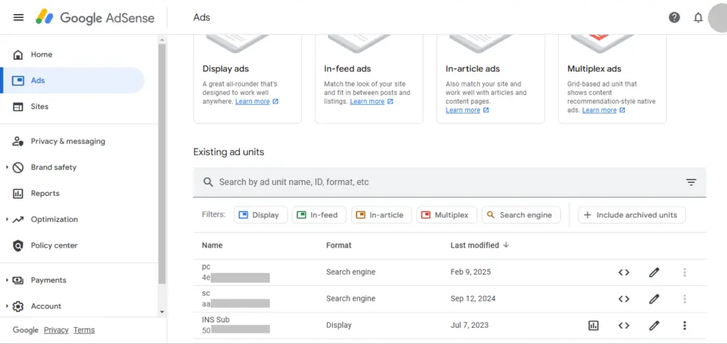 google adsense editor config