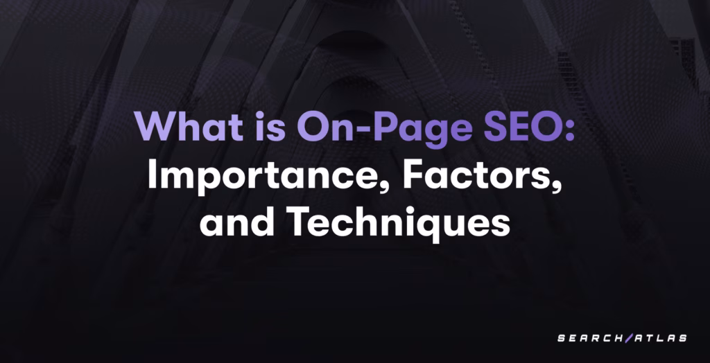 on page search engine optimization