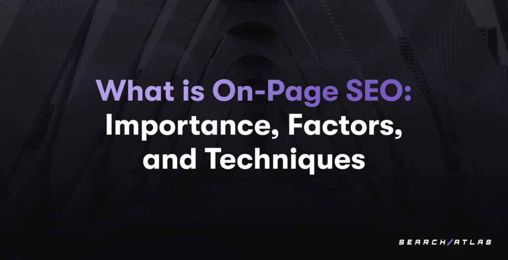 on page search engine optimization