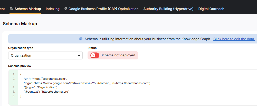 OTTO schema markup deployment