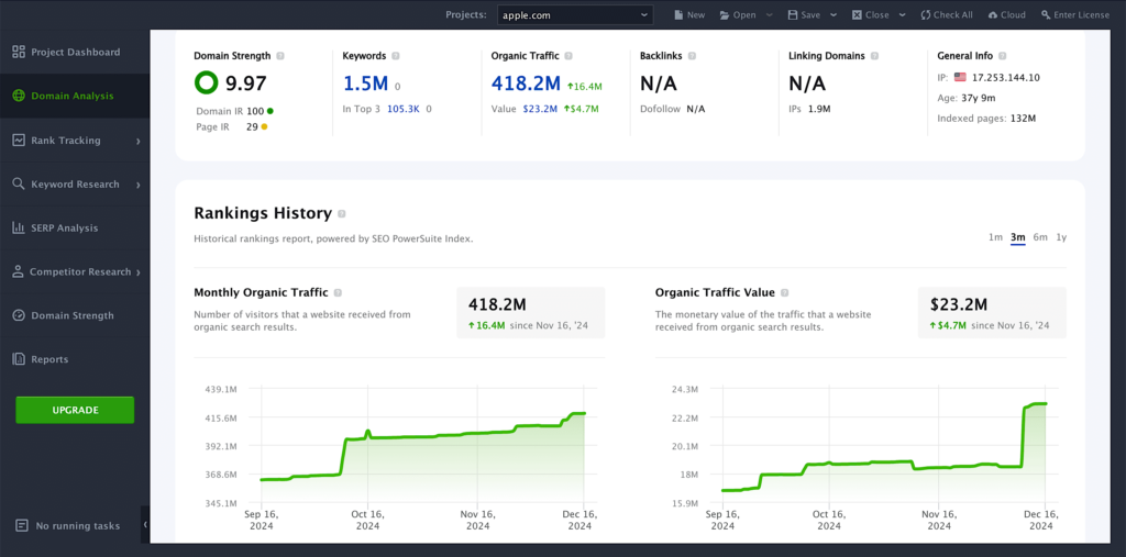 seo powersuite custom report image