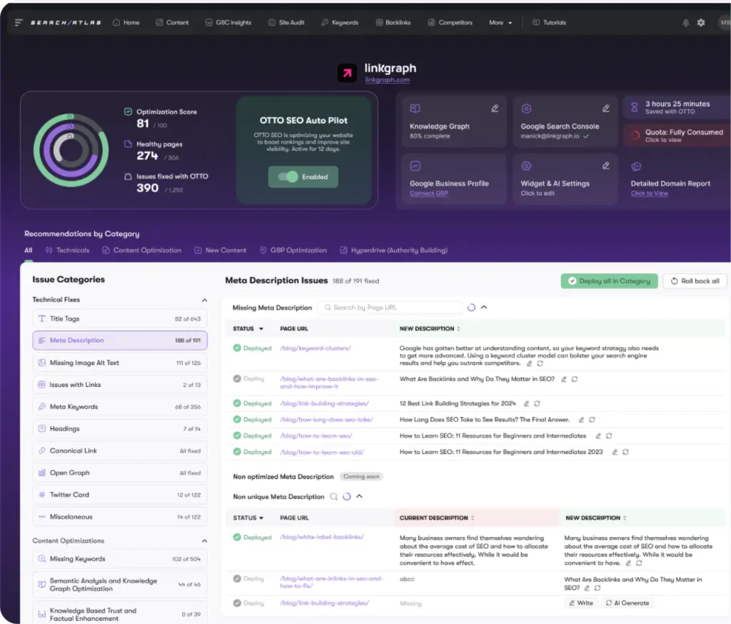 OTTO-SEO-Website-Optimizations